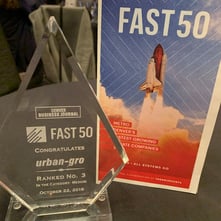 urban-gro, Inc. Recognized by Denver Business Journal as a “Fast 50” Company