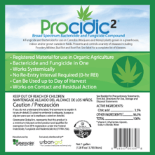 URBAN-GRO INTRODUCES PROCIDIC2® - THE FIRST REGISTERED PESTICIDE FOR THE CANNABIS INDUSTRY