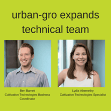 urban-gro Hires Additional Cultivation Technologists for Growing Commercial Cannabis Client Base