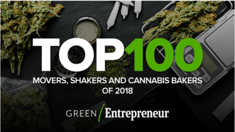 urban-gro Makes Green Entrepreneur’s Top 100 List of Movers, Shakers, and Cannabis Bakers
